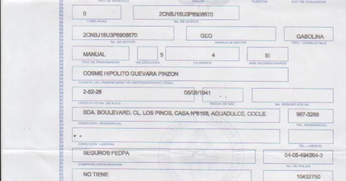Geo Calibración de valvulas de un tgeo tracker 1996 gasolina