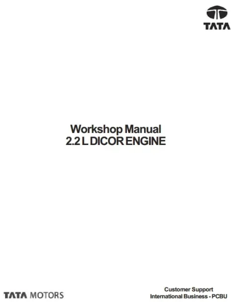 Tata Manual de mecánica motor Tata 2.2L Dicor