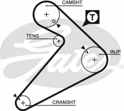 diagrama para sincronizar el motor Hyundai H100 2.5L