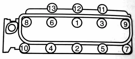 Pares de apriete de culata de motores Toyota