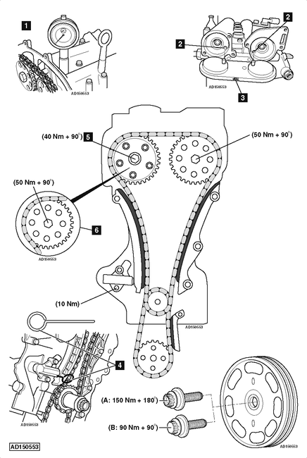 Vw 1.4 tsi engine timing chain outlet